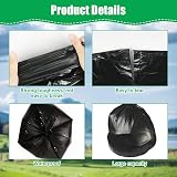 Flintronic Camping Toilet Bags 60 PCS 20L Black Leakproof Waste Bags view 3