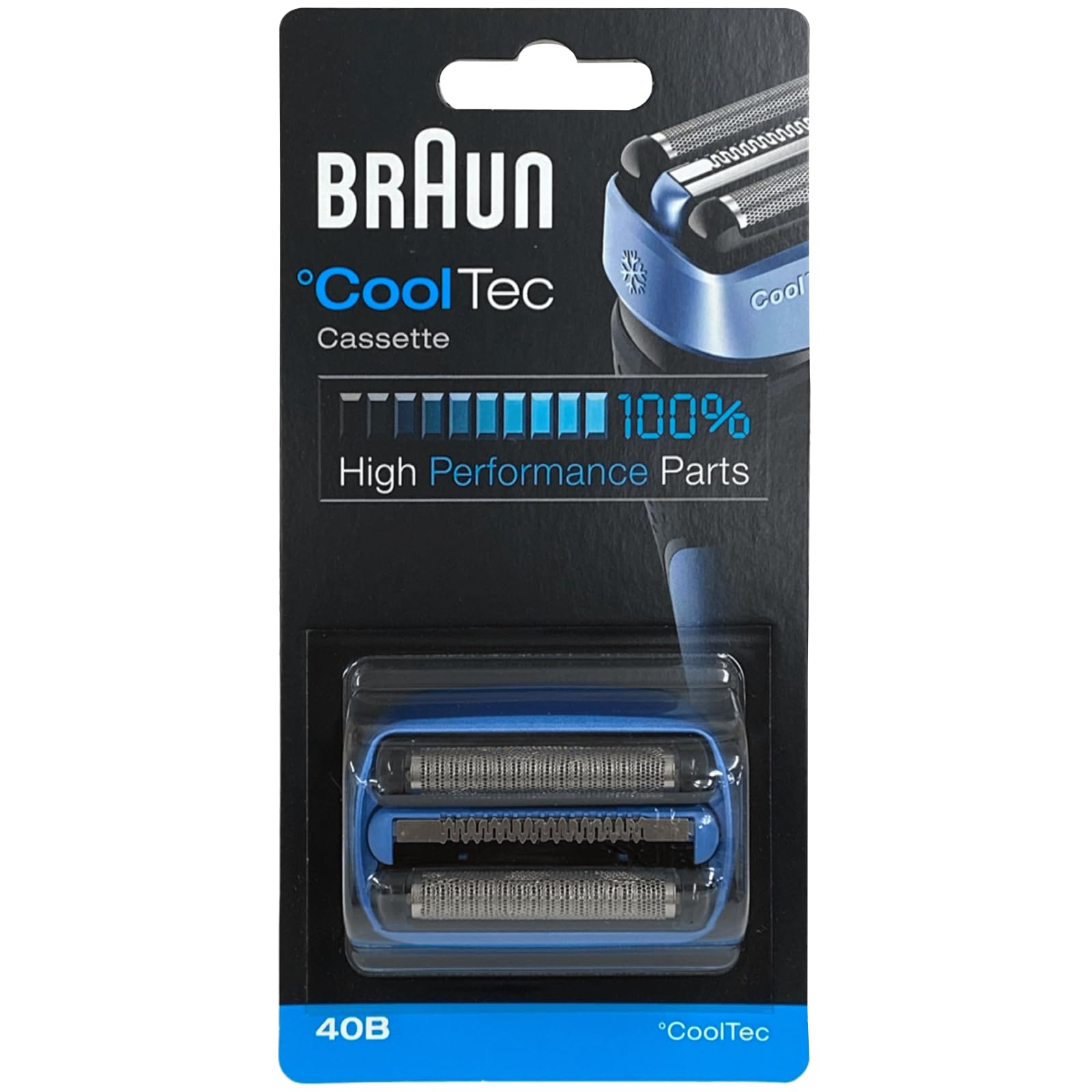 Braun 40B Replacement Blade Head for CoolTec shavers