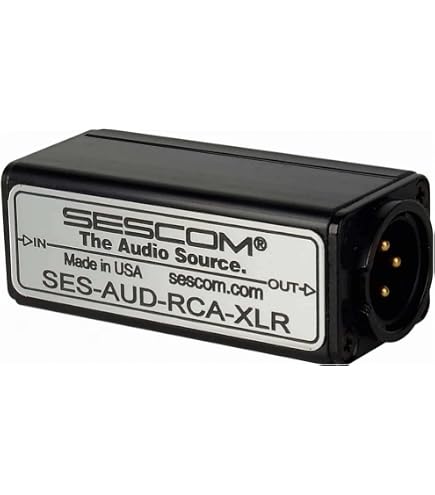 Douk Audio Mini Stereo RCA To XLR Converter – 2.0 Channel Passive Preamp Audio Adapter