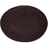 JOYHY Women's Solid Color Classic French Style Beret Beanie Hat