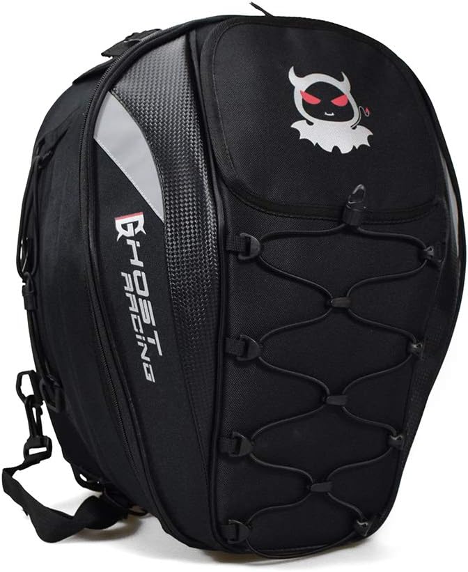 WildBee Large Capacity Motorcycle Multi-Function Tail Bag Backpack for Helmet Tools