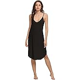 GYS Women's Bamboo Viscose Full Slips for Under Dresses Adjustable Spaghetti Straps Cami Slip Dress