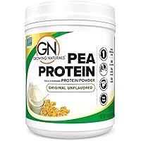 Growing Naturals | Original Raw Pea Powder 15g Plant Protein | 2.8G BCAA, Low-Carb, Low-Sugar, Non-GMO, Vegan, Gluten-Free, K