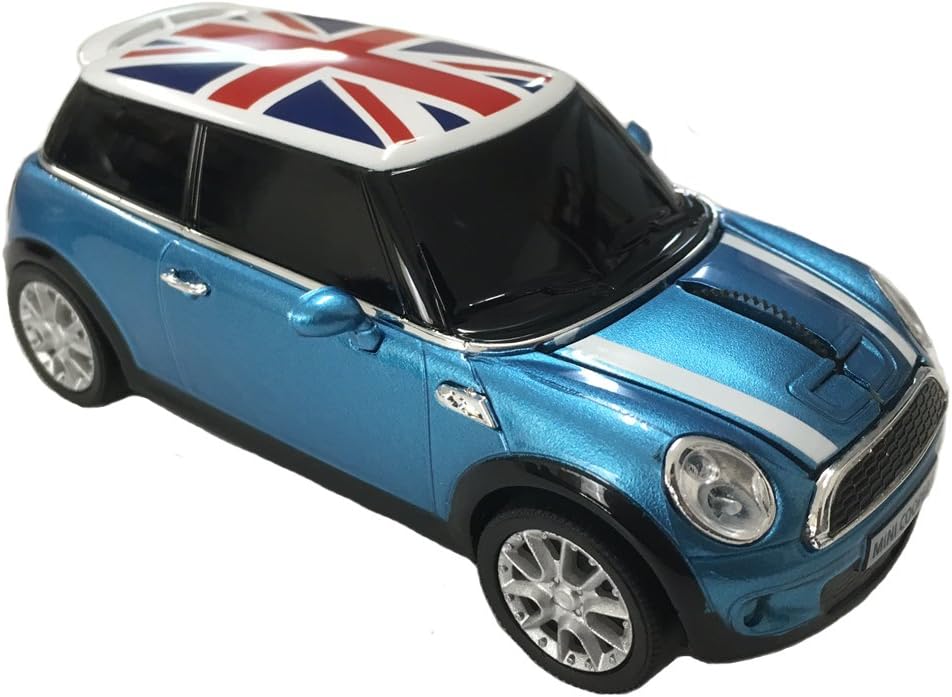 Click Car Mouse Wireless Wireless Mouse Mini Cooper E. Blue Uk 660677 ...