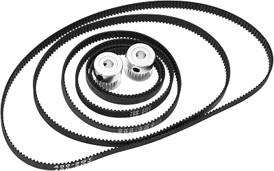 VGOL 3D Printer GT2-6 Timing Belt 6mm Closed Loop & 20T 5mm Pulley Set