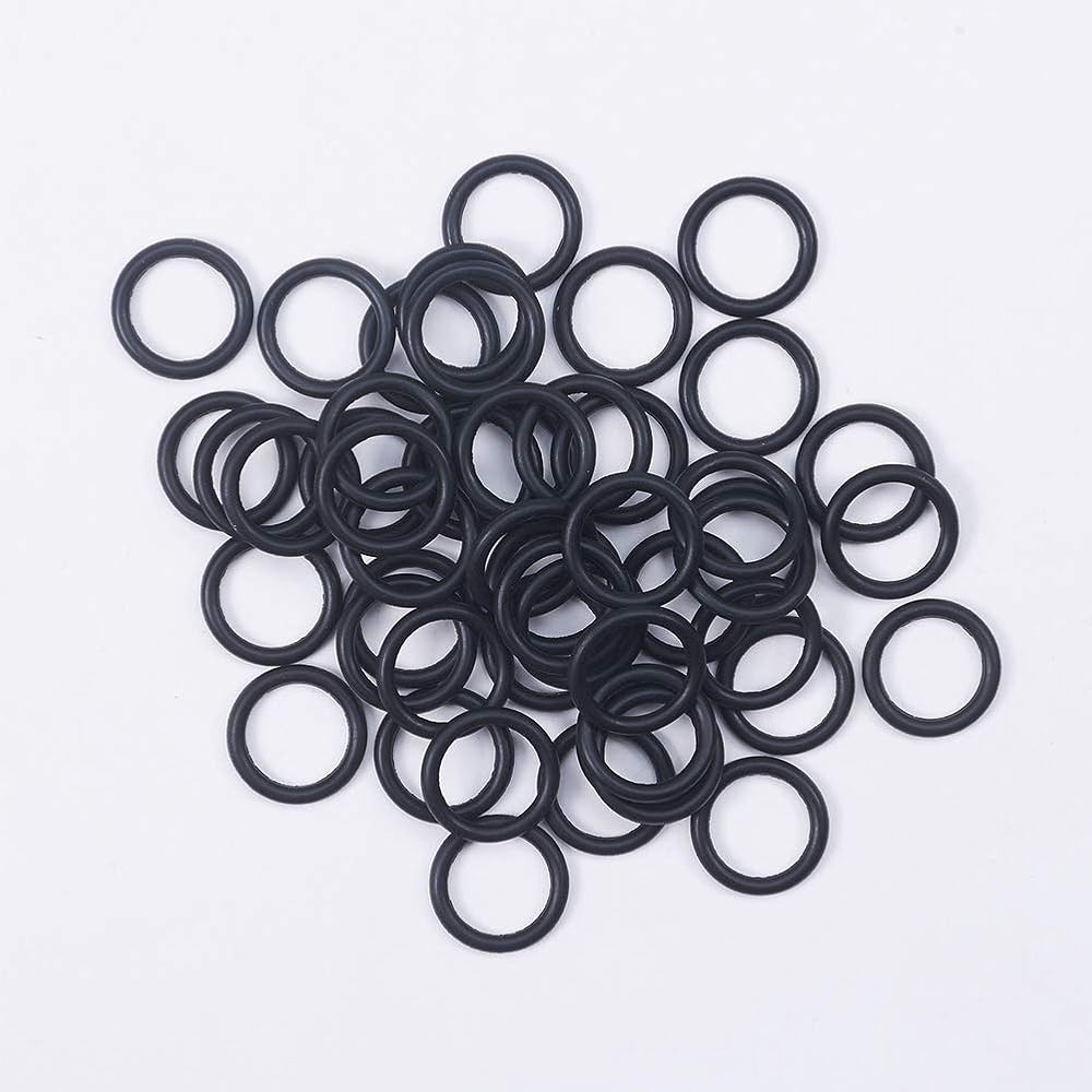 Othmro Nitrile Rubber O-Rings 15mm OD 11mm ID 2mm Width Sealing Gaskets 50pc