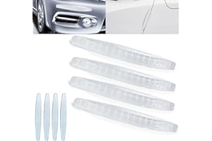 ANLINKSHINE 8 Packs Anti-Collision Patch Car Bumper Guard Strip Anti-Scratch Bumper Protector Trim Universal Rear Bumper Protector Car Door Edge Guards Car Side Door Edge Guards Protector (Clear)