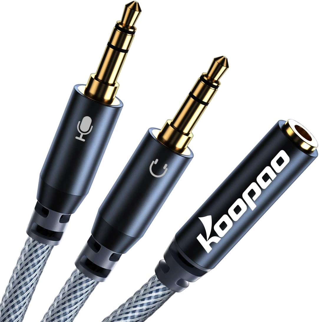 PC Headset Splitter, Mic Headset Splitter, Splitter Cable