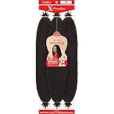 Outre Crochet Braids X-Pression Twisted Up 3X Springy Afro Twist 24" (1-Pack, 1B)