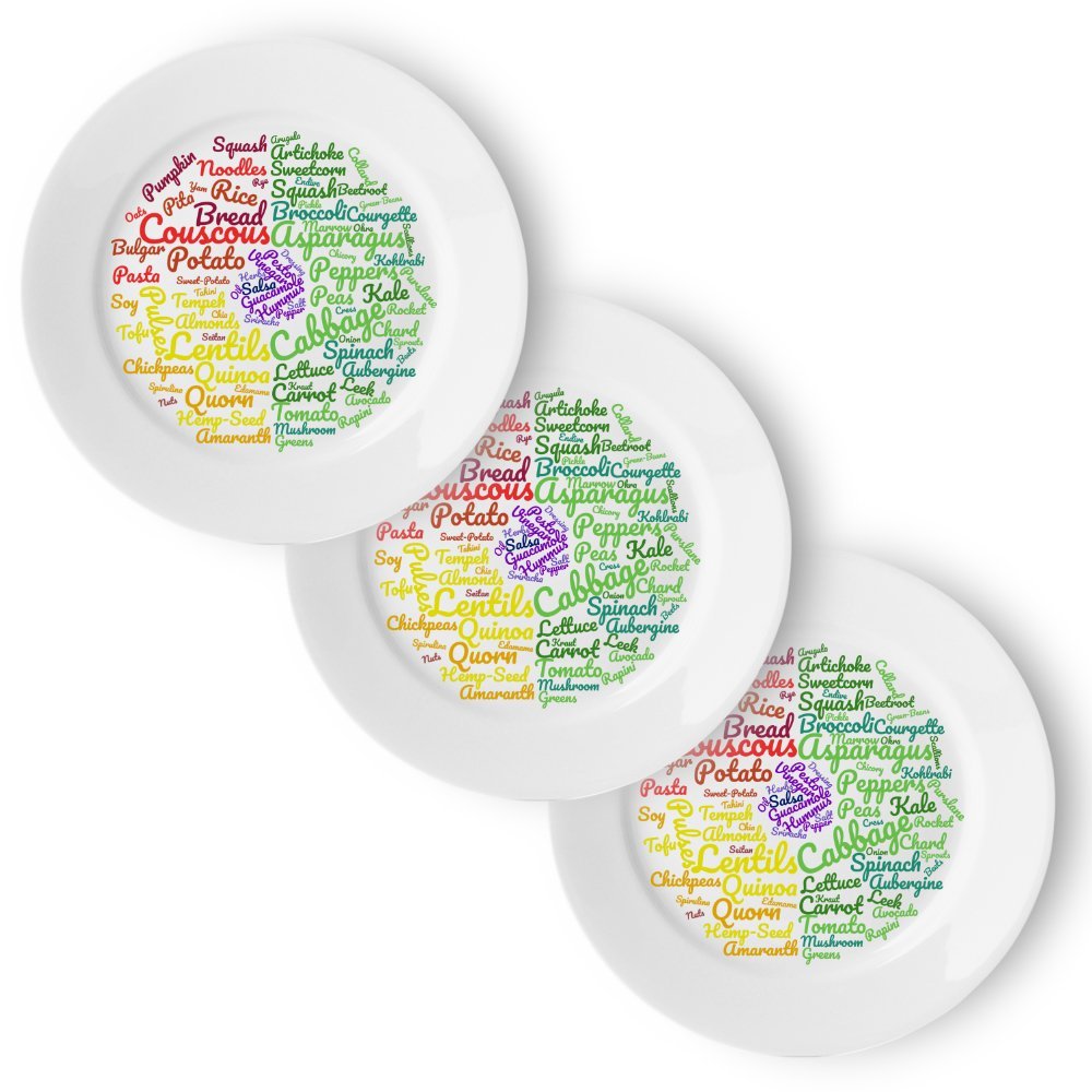 j&m Your Plate: Vegan Portion Control for a Healthy Balanced Diet (3 Pack)