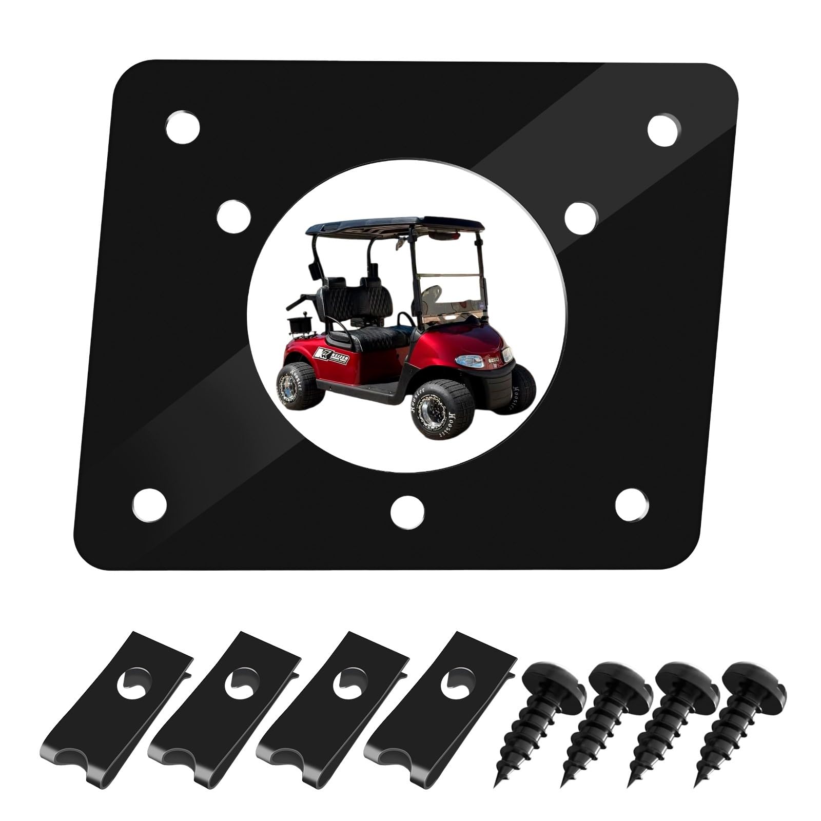 Photo 1 of 1 Pc Golf Cart Charging Port Adapter W/Screws, Fit for Noco GCP1 110v AC 36v Carts Charging Plug Part, Fits EZGO TXT 36V Carts Charging Plug, for Lithium Battery Conversion & On-Board Charging