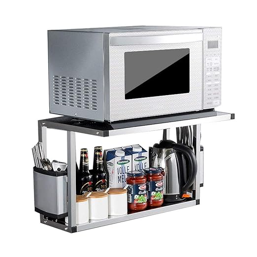 YZCJ - Estantes de Horno para microondas de Acero Inoxidable de 2 ...