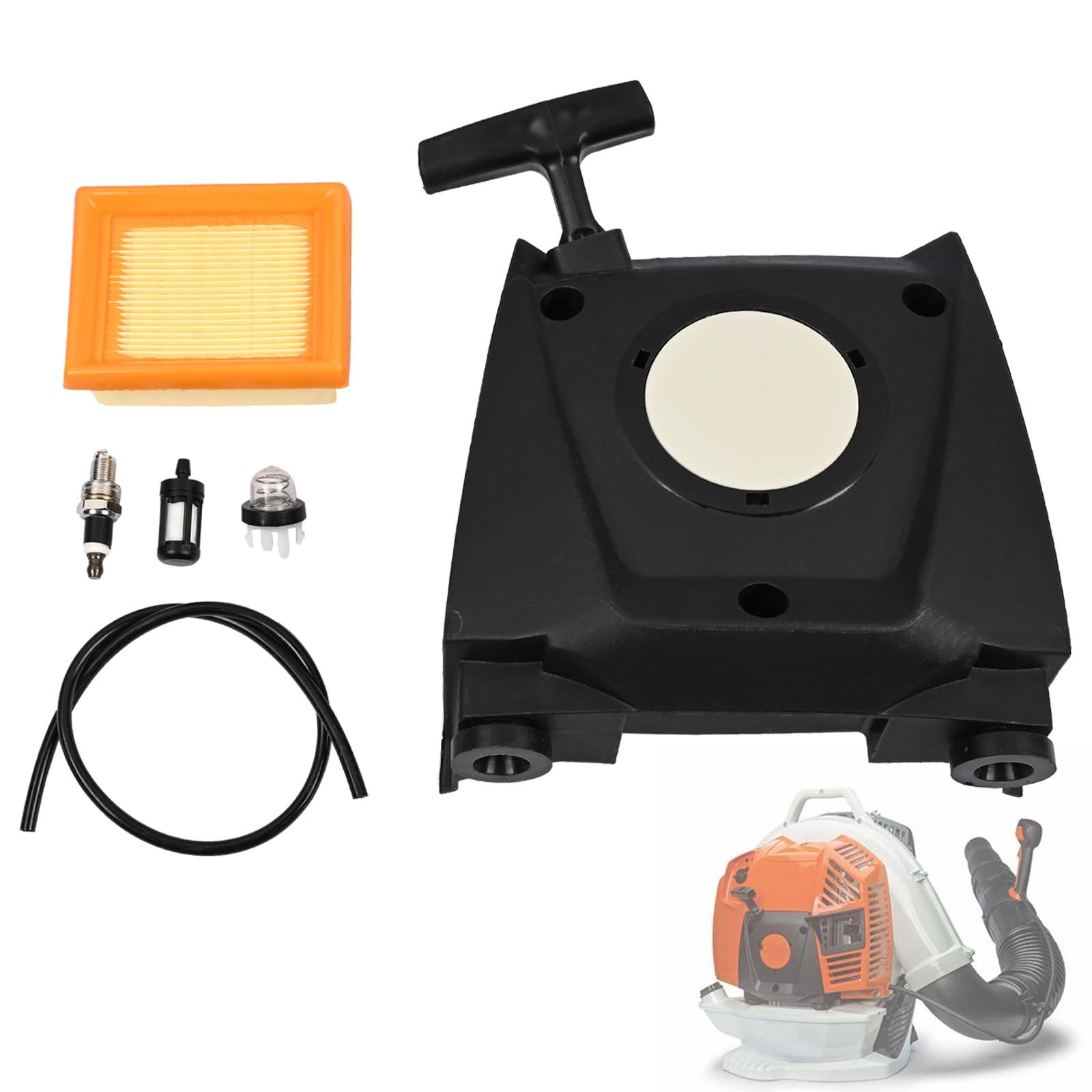 Photo 1 of Promrmr Recoil Pull Starter Assembly 4283-190-4001 + Air Filter Service Kit Compatible with Stihl BR800 BR800X Backpack Leaf Blower 4283 190 4001