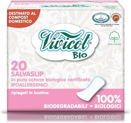 BIO VIVICOT SALVASLIP ALGODÓN PURO-20 UNIDADES: Amazon.es: Hogar