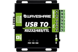 Waveshare USB to RS232 / RS485 / TTL Industrial Isolated Converter with Original FT232RL Embedded Protection Circuits and Alu