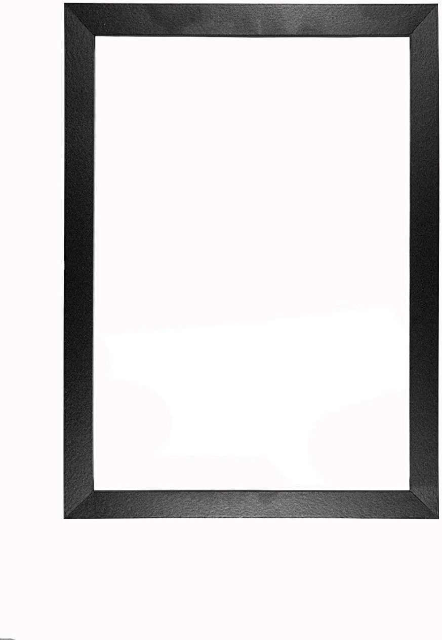 Memory Box Wrapped MDF Picture/Photo/Poster frame with Real Glass - Moulding 20mm Wide and 15mm Deep - (30 x 40cm) Black 11.8" x 15.7"