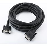 DTECH Long 25 Feet VGA Computer Monitor Cable 1080p High Resolution 15 Pin VGA to VGA Cord for Projector Screen Display (8 Meter, Black)