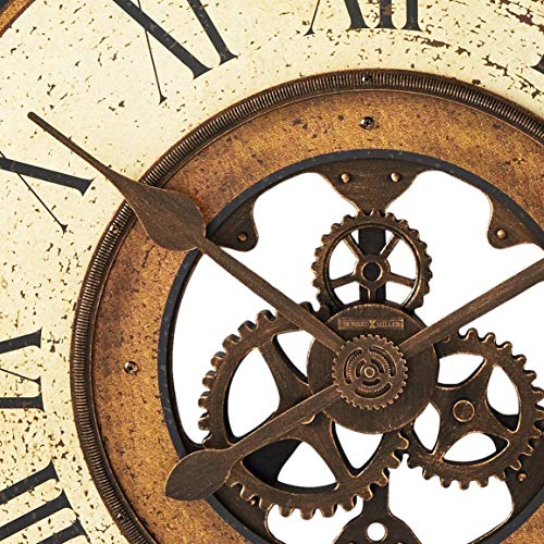 Howard Miller Brass Works Wall Clock 625542 ? 32? Antique Oversized