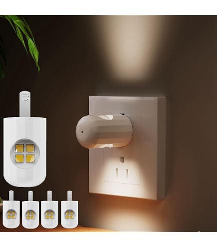 Mini USB Night Lights - Warm White Plug-in LED Bulbs For Bedroom, Kitchen & Car