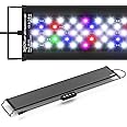 SEAOURA Led Aquarium Light for 24 Inch to 30 Inch Fish Tank, 24/7 Cycle and DIY Mode, Full Spectrum, 7 Colors, Auto On/Off, Adjustable Timer/Brightness, 22W Fish Tank Lights with Extendable Bracket