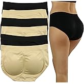 ToBeInStyle Women’s 6 Pack Butt Booster Padded Panty Briefs or Boyshorts w/Removable Thick Foam Pads
