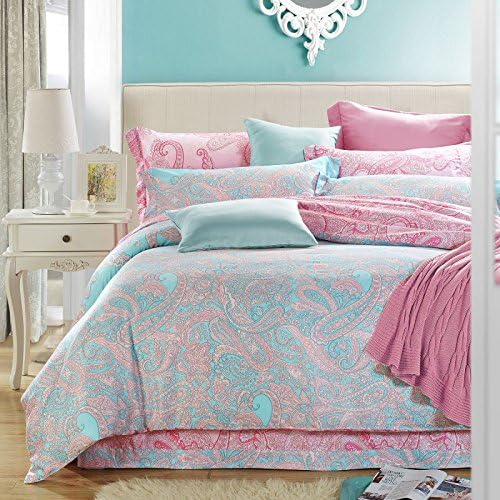 TheFit Paisley Textile Bedding for Adult U179 Pink Blue