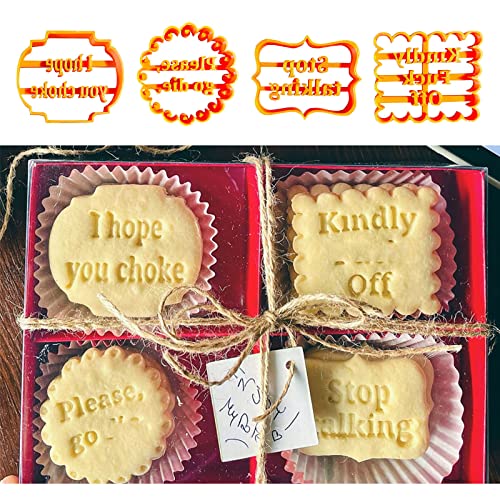 Cookie Molds with Good Wishes, Funny Cookie Cutters Adult,Funny Biscuit