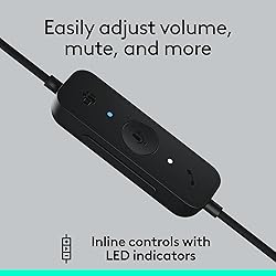 Logitech H570e USB Headset with Microphone for PC