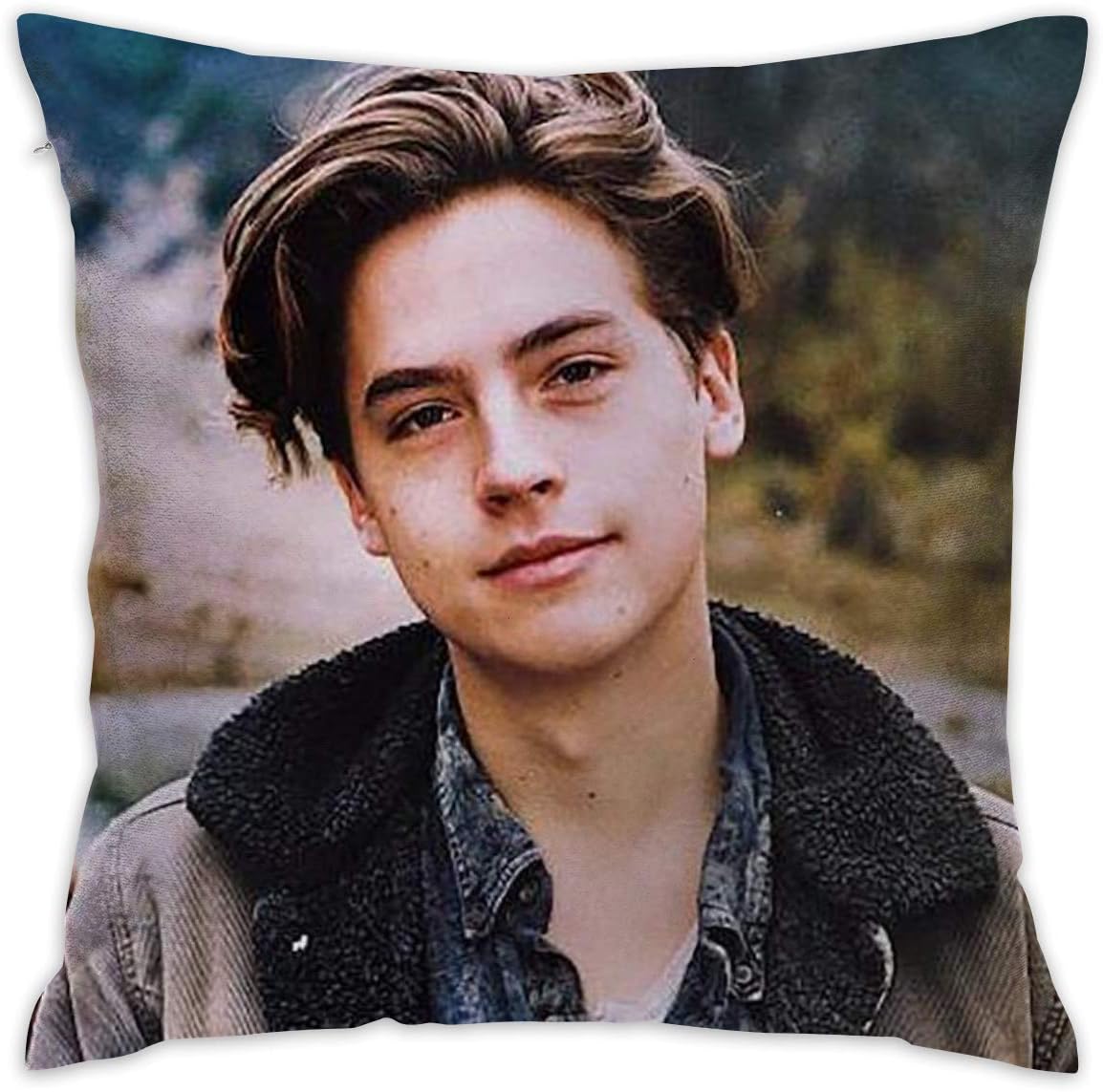 ZAZAHUI Cole Sprouse Pillowcase Multicoloured Generalduty Pillow case Size 18 X 18 Inch / 45 X 45 cm