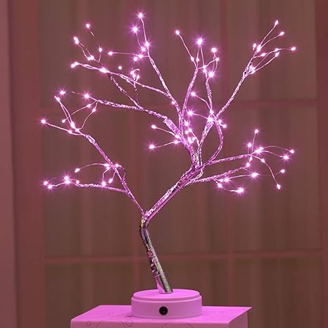 Led Baumlicht Bonsai Baum Licht Tabellen Lampe Lichterbaum Flexible Zweige Baumlicht Fur Haus Party Hochzeit Festival Weihnachts Dekorationen Amazon De Kuche Haushalt