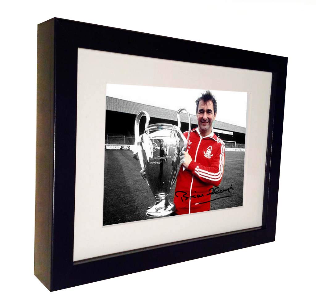 Kitbags & Lockers Signed Brian Clough European cup Nottingham Forest Autographed Photo Picture Frame