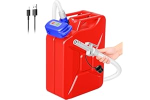 Nitigo Fuel Transfer Pump Electric With Auto-Stop Sensor Leak Protection, 3.2GPM 72" Long Hose Lithium Battery Rechargeable Portable Automatic Gas Can Pump, for Gasoline/Diesel/Kerosene/Water, Blue