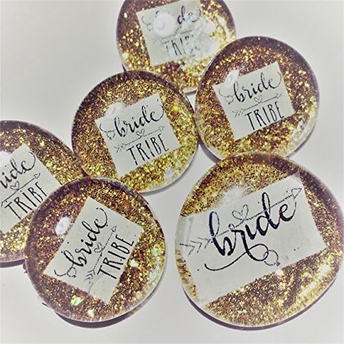 Bride Tribe Ultra Sparkle Pins, Bachelorette Party, Hen Night Badges, Bride Button, Last Fling, Gold, Classy Bridal Shower