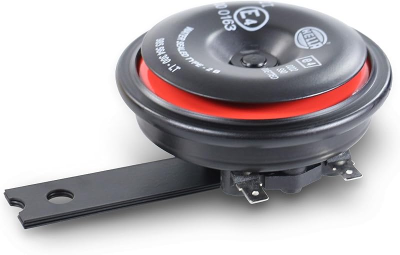 Clacson,STYLE HORN S90,12V,111dB(A),Gamma frequenze,415Hz,Tono alto,elettrico,Colore alloggiamento/sede,rosso/nero,Attacco piatto ad innesto,Quantità,1,3AL 922 000-951