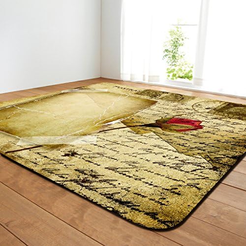 Area Rugs 3D Soft Anti-Skid Absorbent Retro Flower Yoga For Living Room Bedroom Indoor Mat Bedside Blanket Carpets