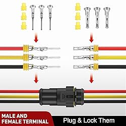 Nilight 622PCS 1 2 3 4 5 6 Pin Electrical Connector