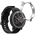 kwmobile Cases Compatible with CMF by Nothing Watch Pro 2 (D398) - Set of 2 Fitness Tracker Screen Protectors - Black/Silver