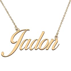 HUAN XUN Customized Custom Simple Any Name Necklace