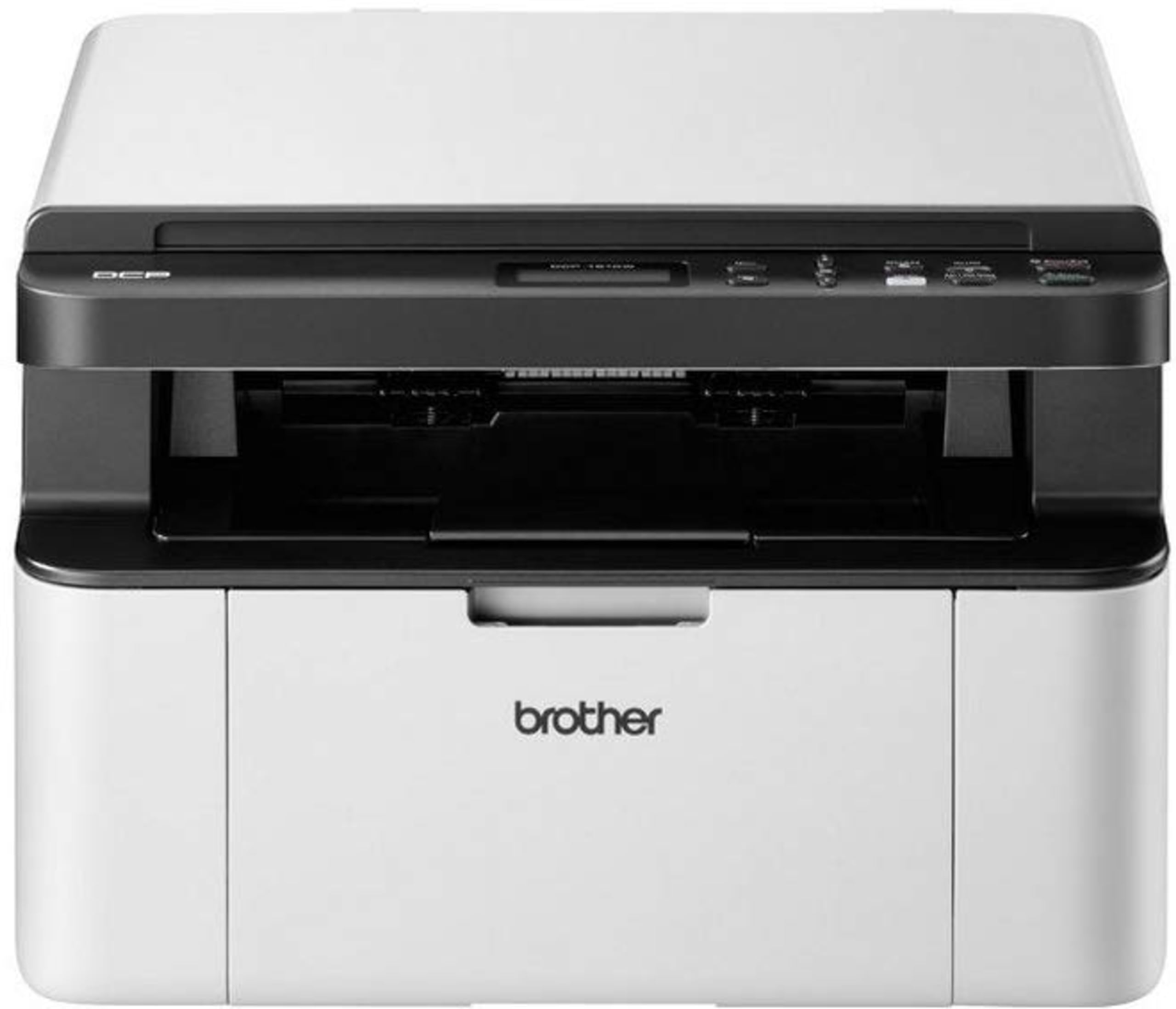 Brother DCP-1610W Mono Laser Printer - All-in-One, Wireless/USB 2.0, Compact, A4 Printer, Small Office/Home Printer, White