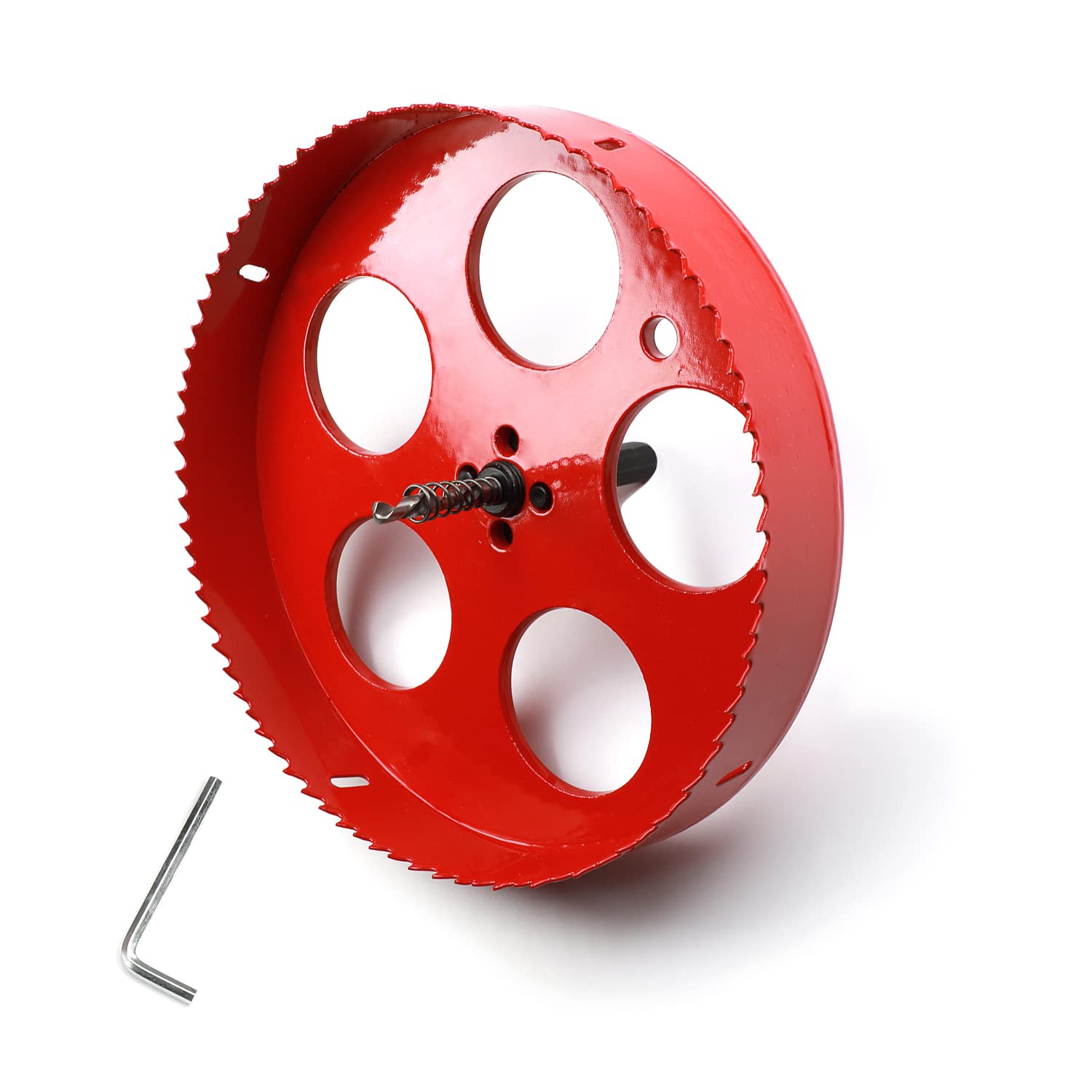 Utoolmart 205mm Bi-Metal Hole Saw, HSS Drill Bit Hole Cutter 25mm Cutting Depth for Wood Boards, Soft Metal Sheet, Drywall, PVC, Plastic