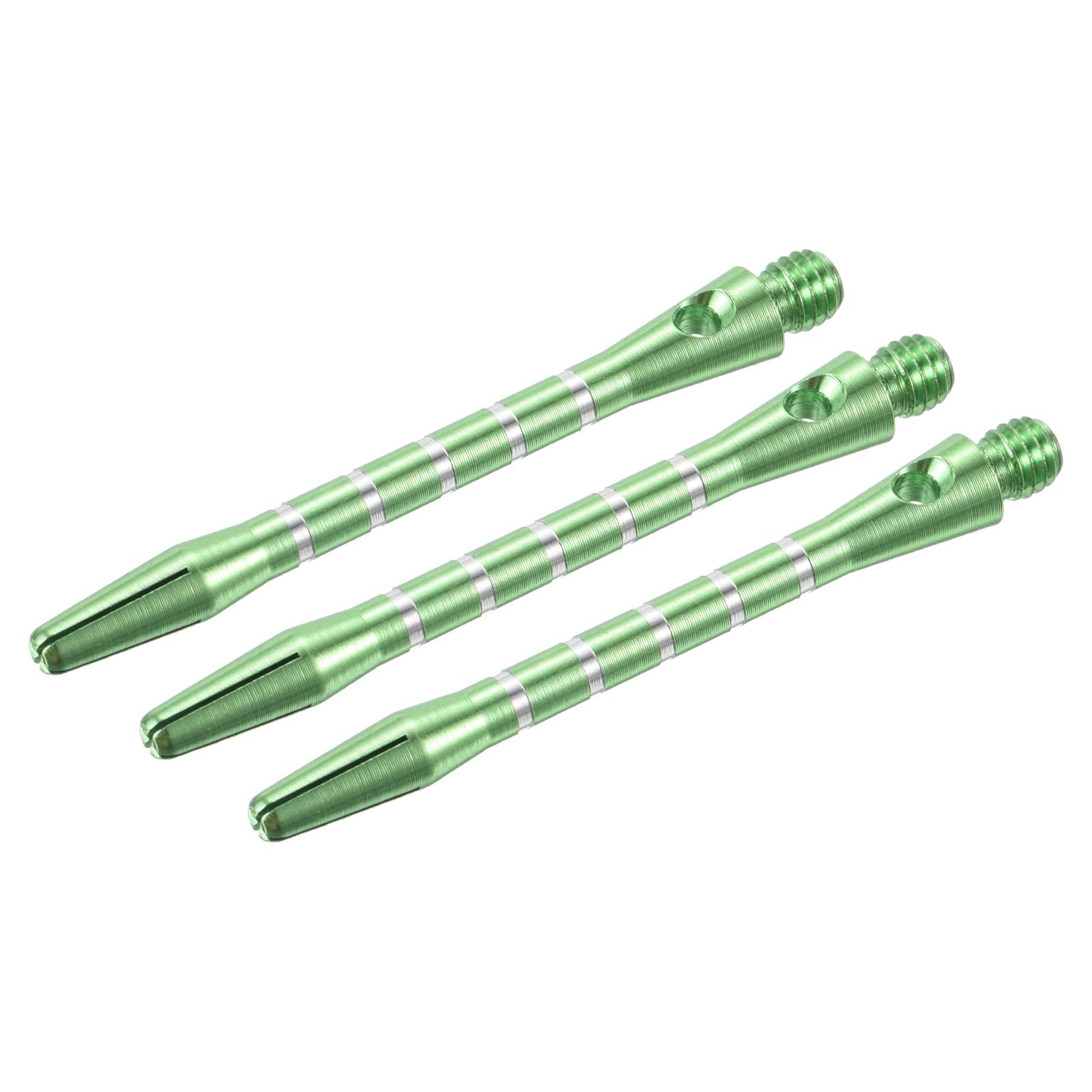 PATIKIL 48mm Dart Shafts, Medium 2BA Thread Aluminum Dart Stems Dart Accessories for Steel Tip - 3 Pack (Green)