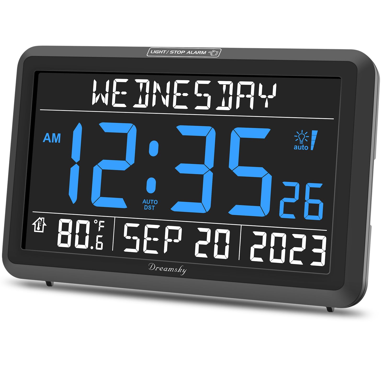 Mua DreamSky Digital Clock with Date and Day of Week Large Display