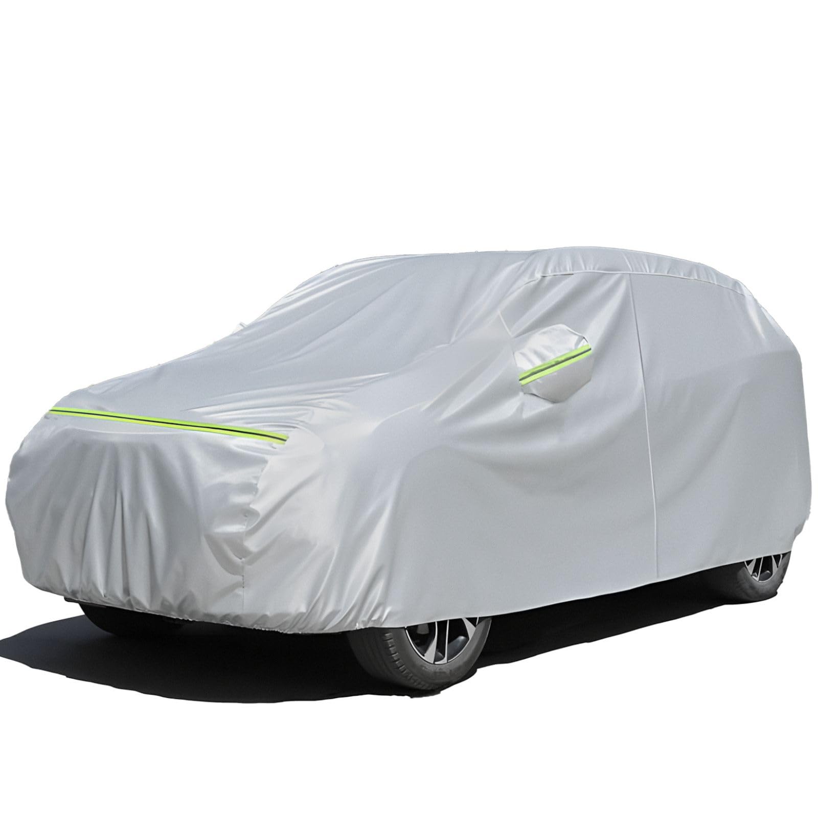 Photo 1 of Favoto SUV Car Cover Waterproof - All Weather for Automobiles 6 Layers Heavy Duty Outdoor Full Car Cover Sun Protection with Side Zipper Windproof Straps, Universal Fit for SUV (188-198 inch)