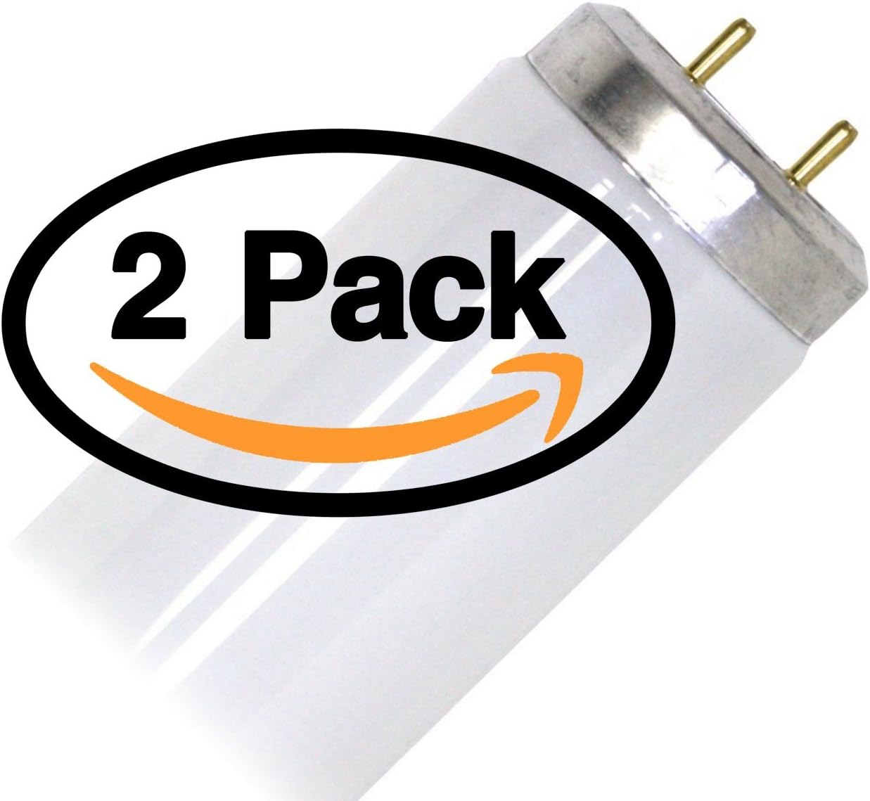 (2 Pack) Sylvania F34/D30/SS/ECO 34 Watt T12 Fluorescent Tube Light Bulb F34T12 Lamp 34W - 3000K Replaces F40CWX/SS F34/D30/SS F40/D30/SS/ECO F34T12/830 F34T12/WW