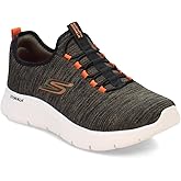 Skechers Men's Street, GO WALK Flex – Ultra Sneakers – Extra Wide Width Olive Black