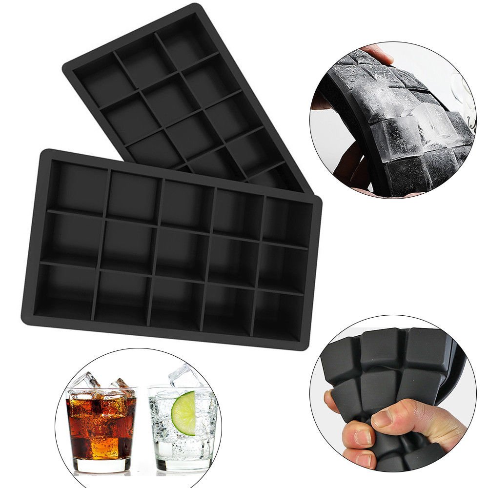 Compra LianDu 2 UNID Bandeja de Cubitos de Hielo de Silicona ...