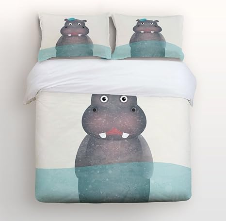 hippo bedding set