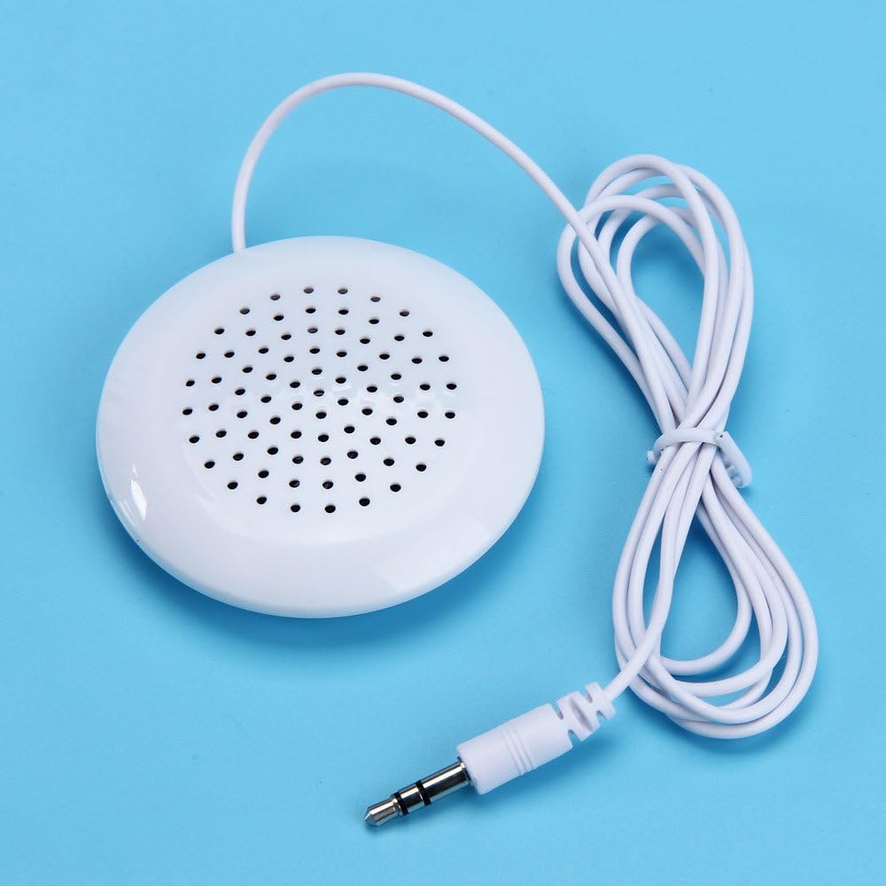 Fygrend Portable 3.5mm Pillow Speaker for MP3 MP4 CD iPod Phone White Hifi Sound Use for Sleep