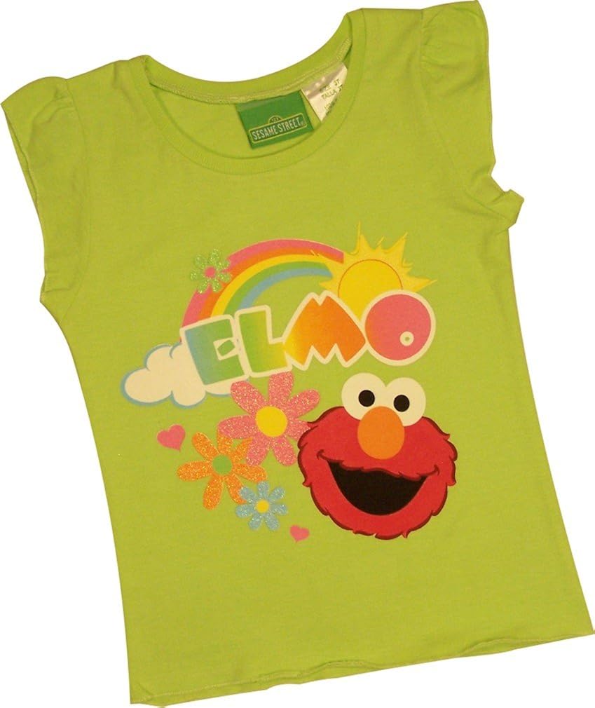 Amazon.com: Sesame Street Elmo Little Girls Shirt Size 3T: Fashion T ...