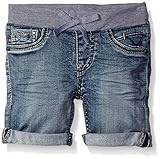 Vigoss Little Girls' Knit Waist Bermuda Short, Splash Away, 5